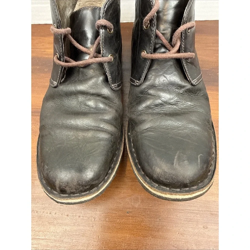 UGG Leighton Men's Chukka Boots Size 10.5 Leather Chocolate Brown 3275‎